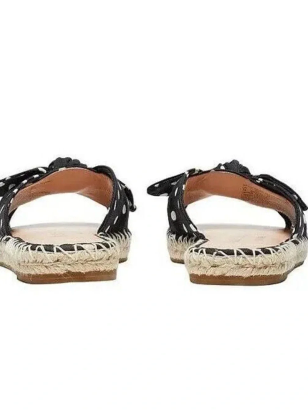 kate spade Black and White Polka Dot Espadrille  size 8